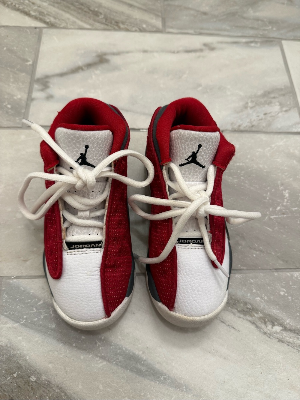 Air Jordan 13 Retro Toddler Gym Red White Black Sneakers Size 9C - Picture 3 of 7